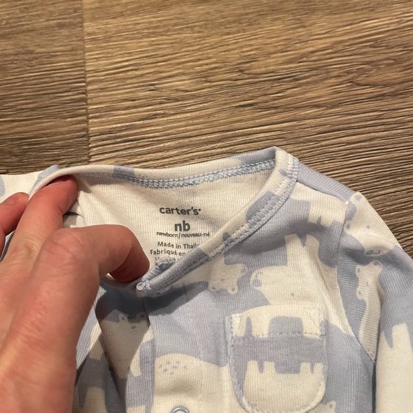 Carters NWT never worn blue size newborn NB Bundle of 2 - Picture 5 of 7